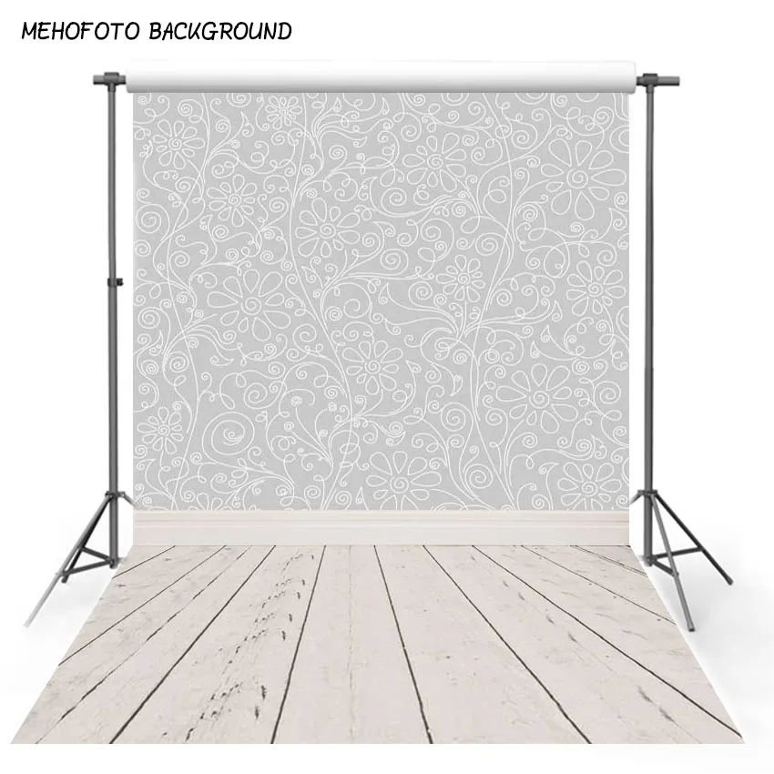 

Damask Wall Thin Vinly Photography Backdrop Wallpaper Floordrop Customize Newborns Digital Printing Backgrounds 1.5Mx2.2M F-237