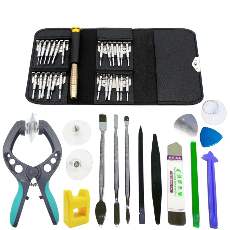 

New 38 in 1 Screen Opening Repair Tools Screwdriver Plier Pry Disassemble Tools set Kit for iPhone for Samsung Smart Phones