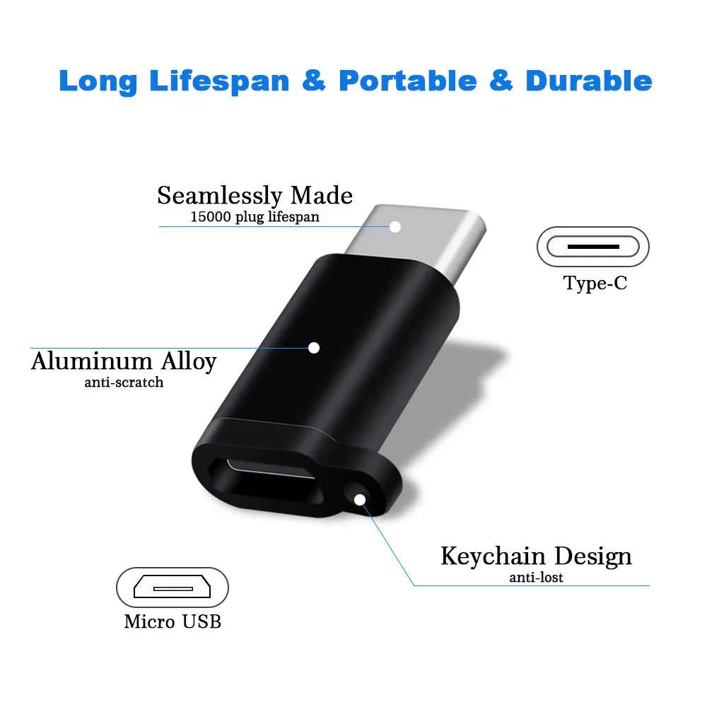 Адаптер Ascromy Micro usb-type C для Xiaomi huawei mate 20 X Pro P20 Lite samsung S9 Plus usb type C Adaptador Cable charger