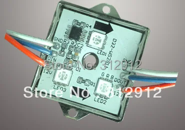 20pcs DC12V WS2811 Светодиодный пиксельный модуль 0 72 WIP683pcs 5050 SMD RGB светодиодный|ip68