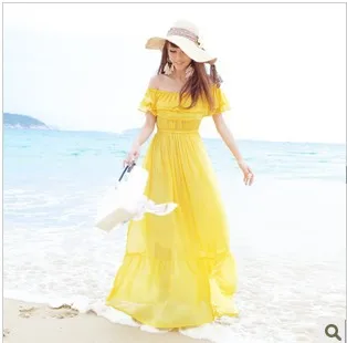 

2019 Summer high quality chiffon Bohemian dress, beach dress, Fashion dress for women large size