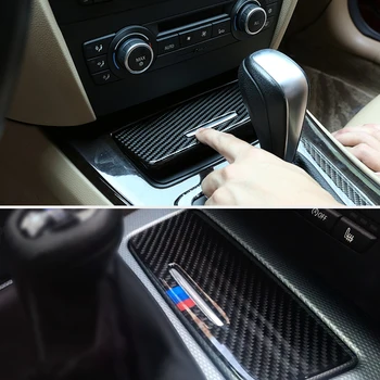 

Carbon Fiber Car Interior Center Control Cigarette Lighter Cover Sticker Trim For BMW 3 Series E90 E92 2005 - 2011 2012