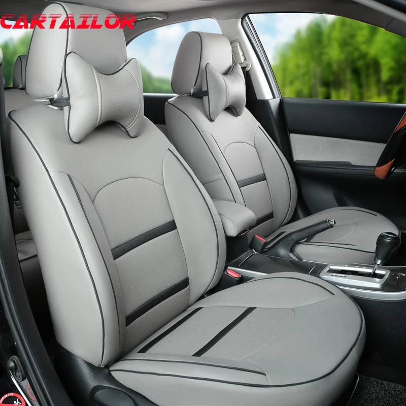 CARTAILOR PU Leather Car Seat Cover Set for Toyota VENZA Automobiles