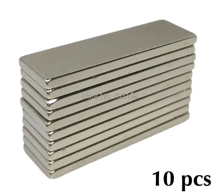 

10 pcs 30 x 10 x 3 mm N35 Super Strong Powerful Cuboid Block MAGNET Craft Model