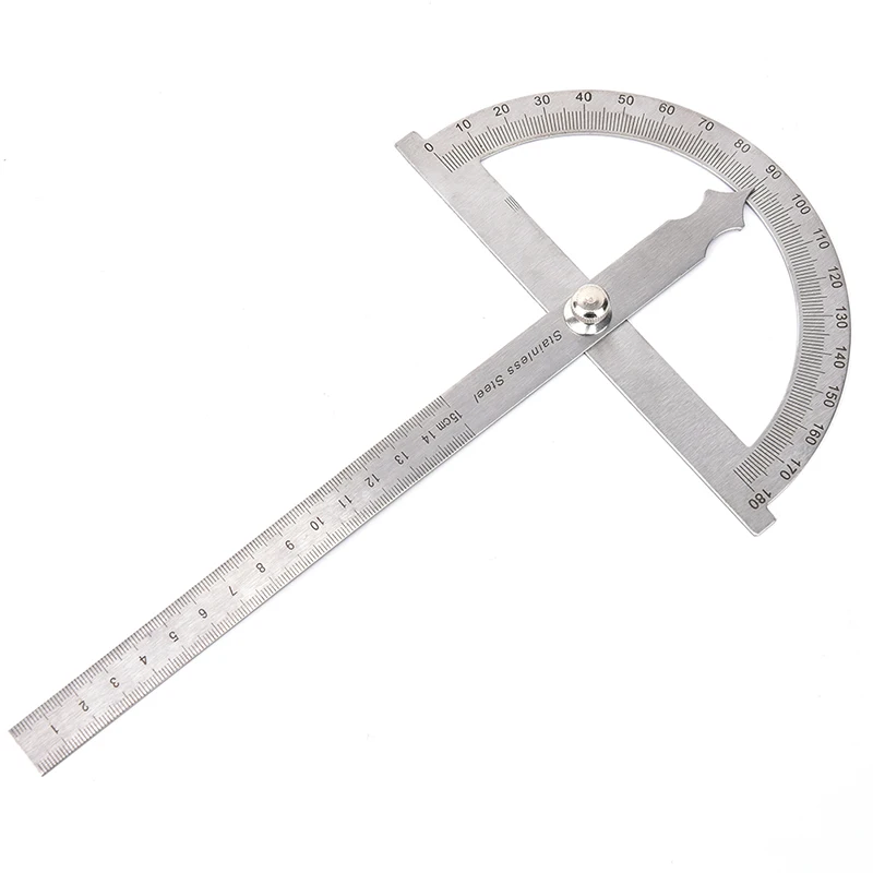180 Degree Adjustable Woodworking Protractor Angle Finder Craftsman Ruler Stainless Steel Caliper Measuring Tools