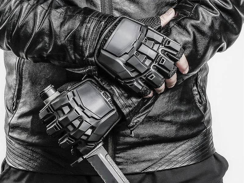 Tactical Gloves Army Military Airsoft Shooting Gloves Men's Combat Paintball Training Climbing Half Finger Gloves Men Outdoor