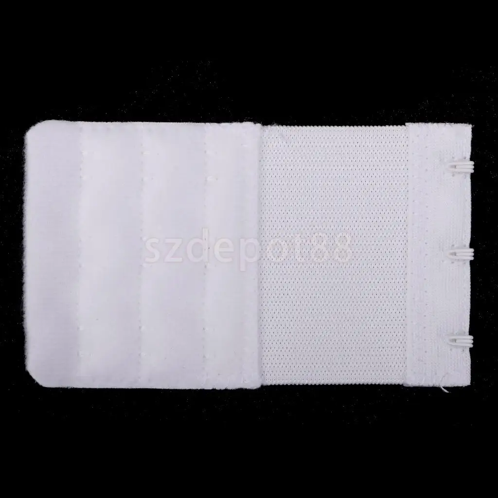 Women 3 Colours Bra Extender 3 Hooks 3 Row Elastic Bra Extension Strap Women's Lingerie Accessories