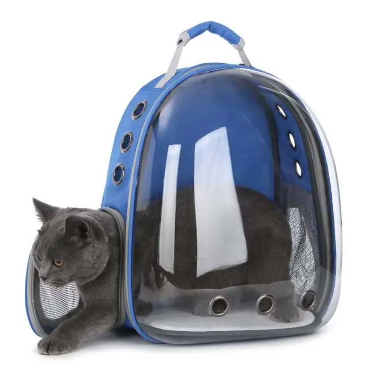 TECHOME модная прозрачная сумка для кошек, сумка для питомцев, одноцветная переносная сумка для собак, кошек, держатель для питомцев, переноска для капсул, рюкзак для питомцев из ПВХ