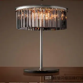 

American European style high-grade originality fashion simple living room bedroom bedside crystal Table lamp lo8912