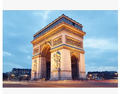 Arc De Triomphe European Architecture Wallpaper Paris City Night