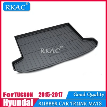 

RKAC Rubber mats car trunk mat custom fit for Hyundai tucson 2015-2017 car rear cargo boot liner auto organizer accessories