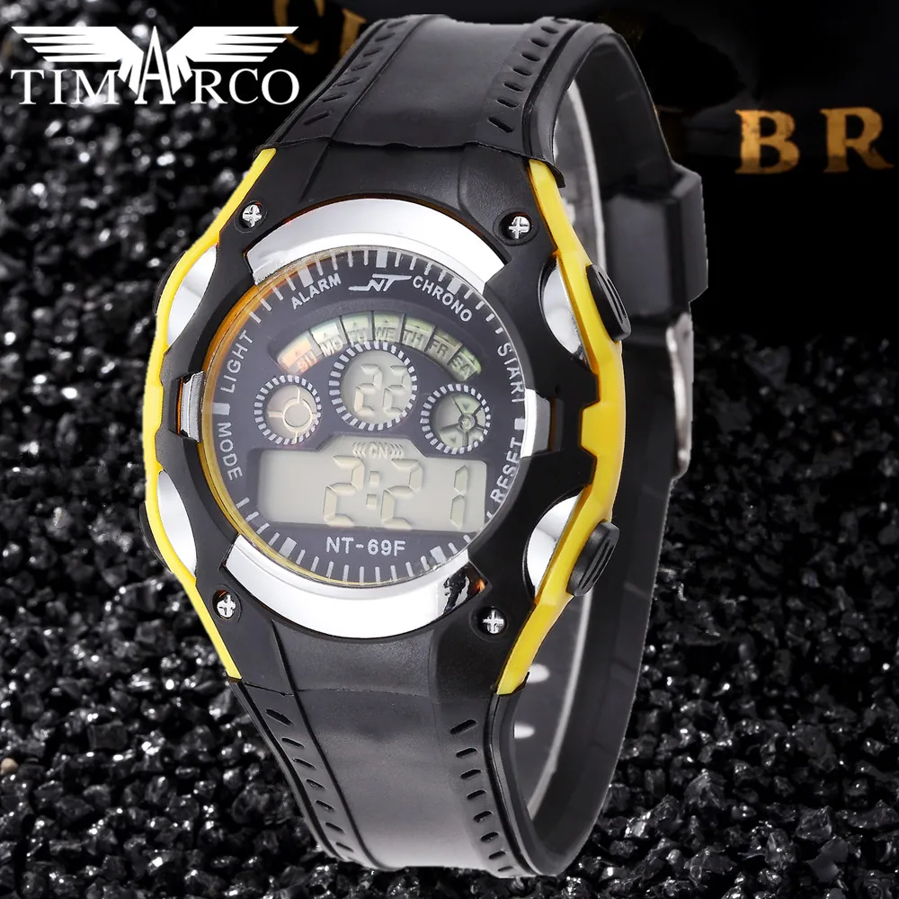 Fashion Boy LED Digital Sport Clocks Pupil Dress Saats Simple Enfant