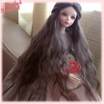 

Cateleya 2018 new hot BJD wig Medium length foaming surface cigarette gray brown red 1/3 1/4 1/6 doll hair