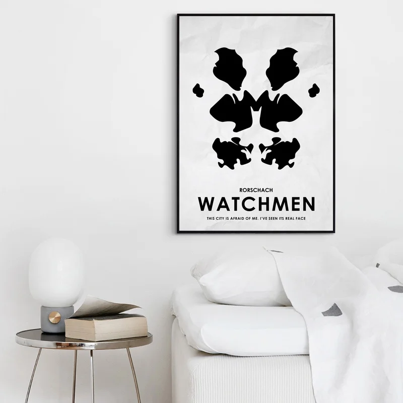 Watchmen Rorschach этот город боится меня Обложка с художественным рисунком постер из