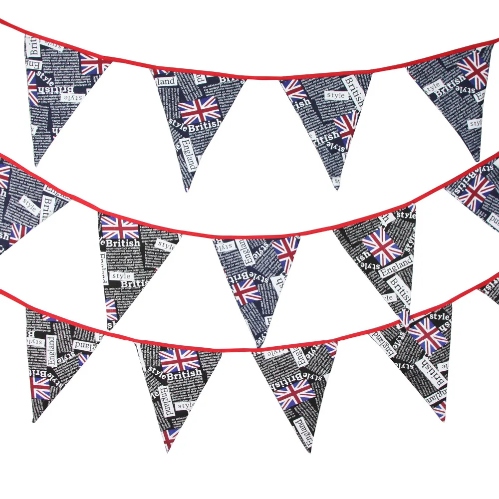 Buy New 3.5M Bigger flags Canvas Fabric Bunting