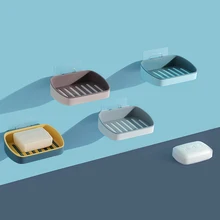 1 шт. двухслойный сливной мыло коробка Пробивка настенный мыло держатель бытовой мыло коробка для хранения