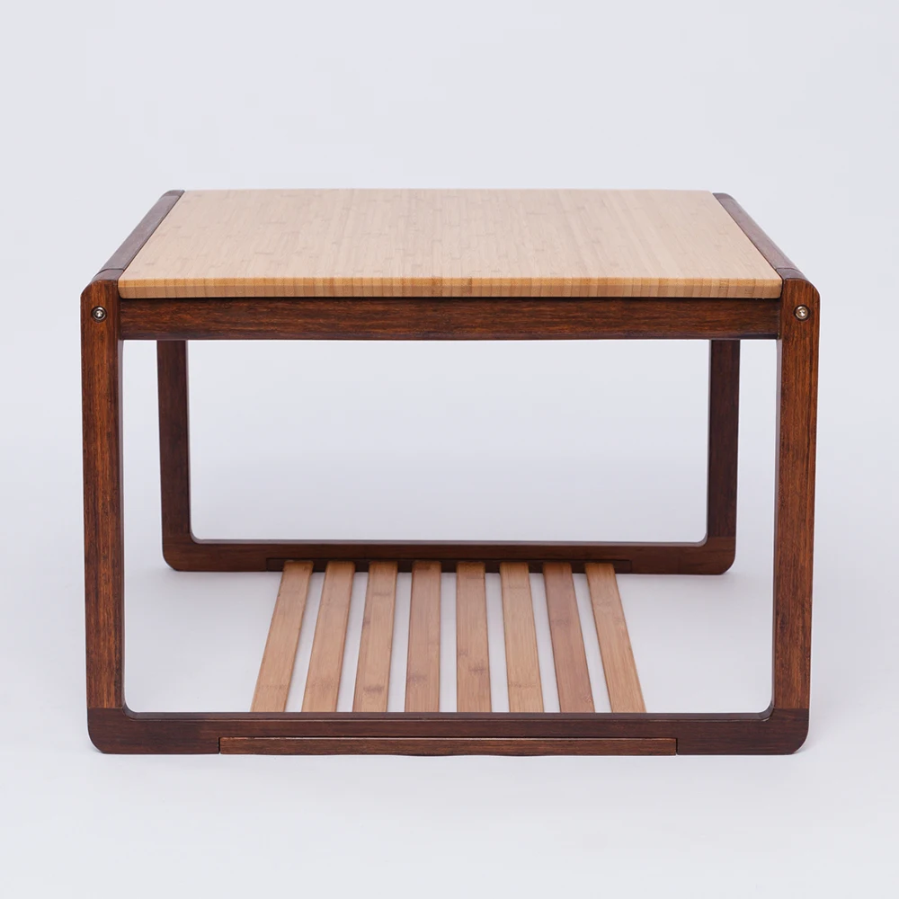 Square Tea Table Modern Chinese Style Bamboo Coffee Table Wooden Table Living room Home Furniture