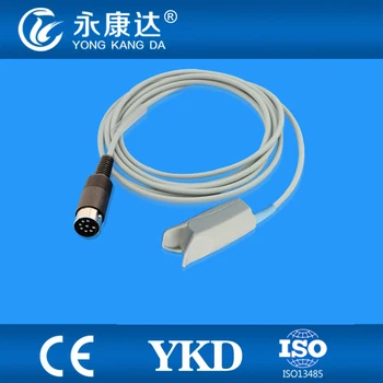 

Free Shipping for Datascope 8Pin Adult Finger Clip Spo2 Sensor probe,3m