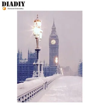 

Full Square/Round Drill 5D DIY Diamond Painting "Snow landscape" 3D Embroidery Cross Stitch Mosaic Home Decor