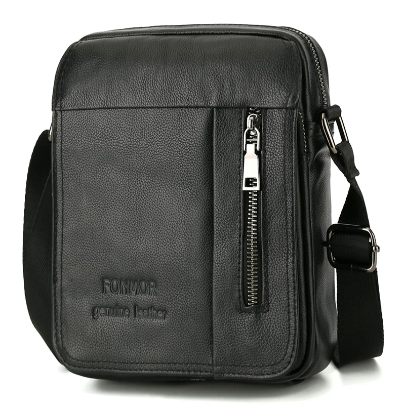 

Vintage Design Cowhide Leather Crossbody Bag For Men Shoulder Bags Causal Flap IPAD Phone Messenger Bags High Quality Male Bags