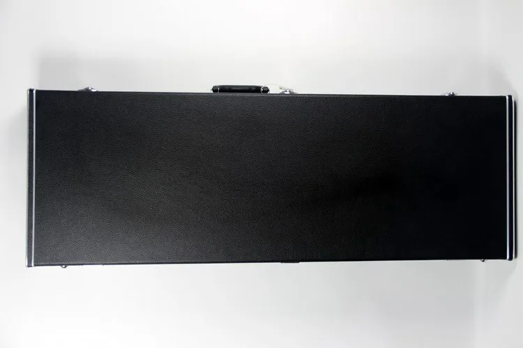 

New style, high quality custom st TL standard electric guitar hard box, black rectangular leather hard box