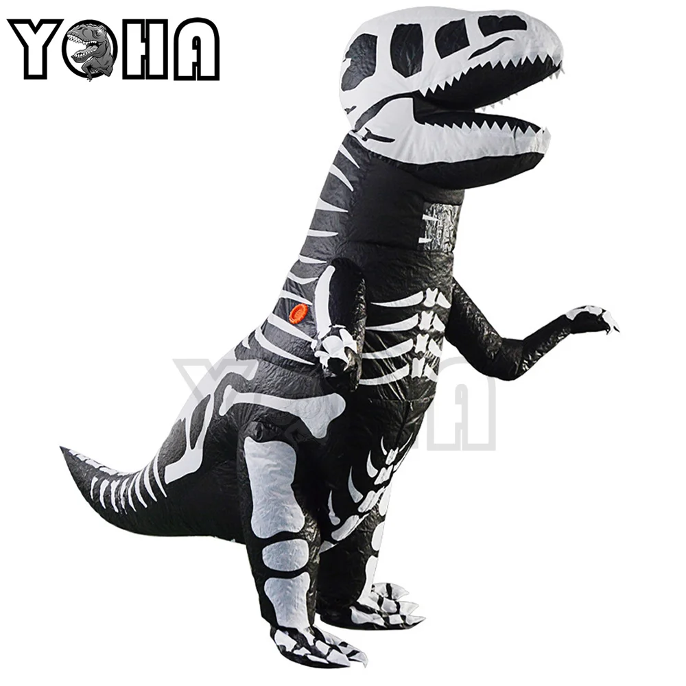 Хэллоуин вечерние взрослые T REX Костюм Парк Юрского периода Blowup динозавр Косплей
