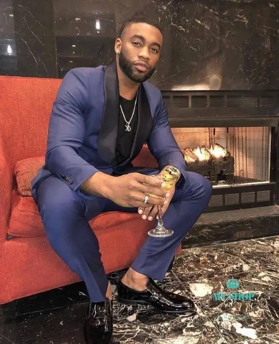 

Black Wide Shawl Lapel Costume Homme Mariage Purple Wedding Suits For Men Slim Fit Blazer Custom 2 Piece Suit Men For Party