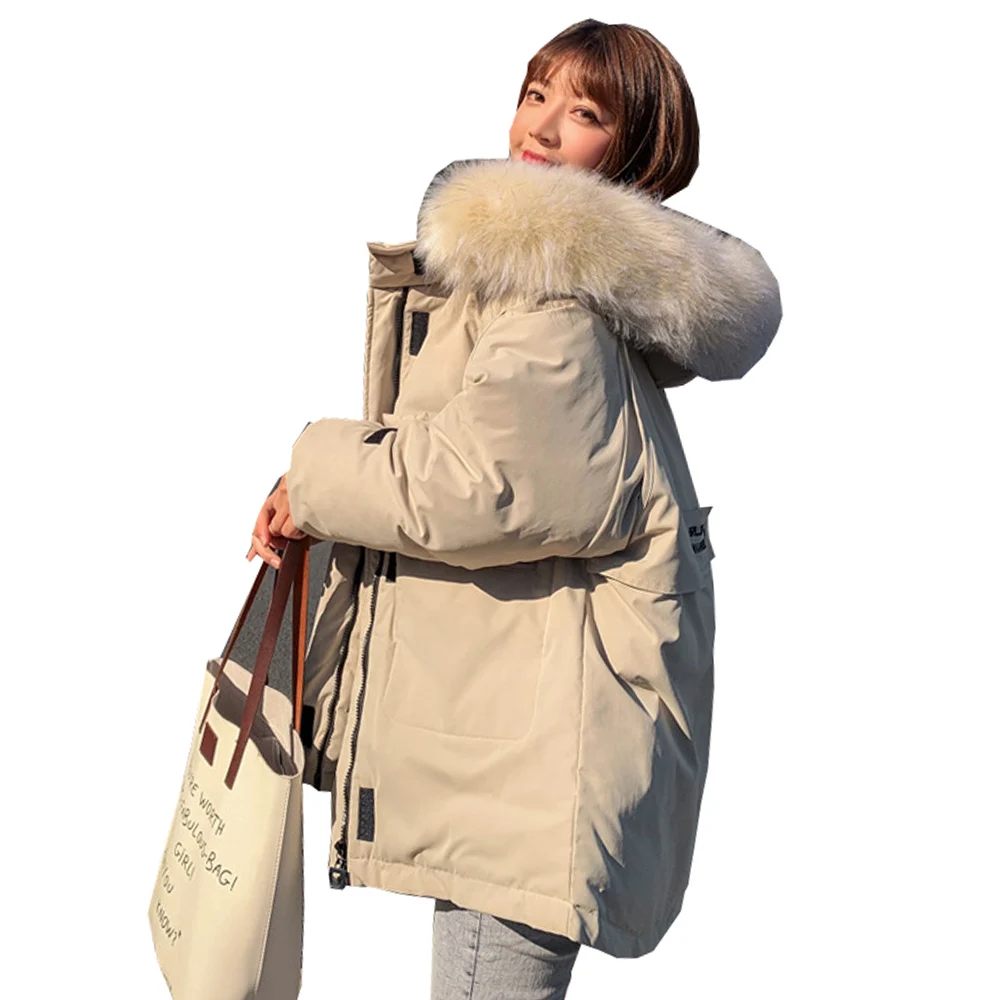 Billig Winter Frauen Mantel Jacke Parkas neue 2019 verdickung lose wind baumwolle padded 1813