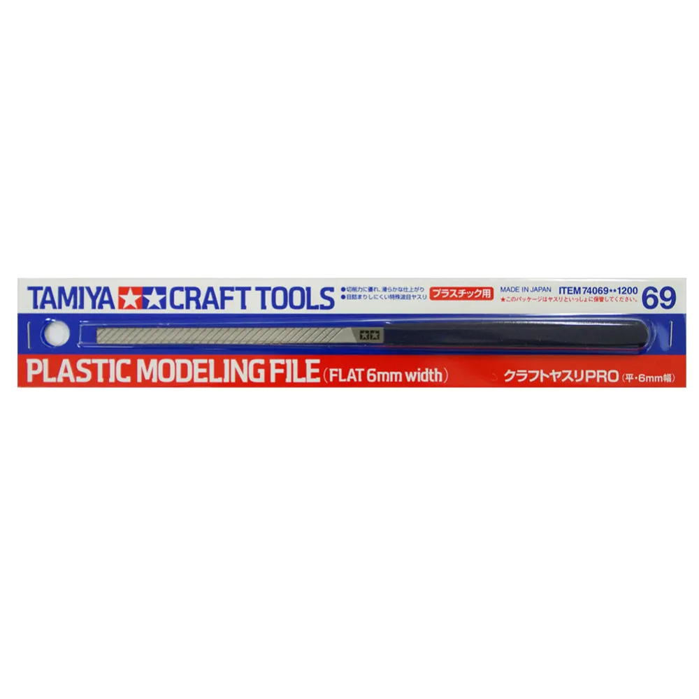 

OHS Tamiya 74069 Model Plastic Modeling Flat File 6mm Diameter Hobby Finishing Tools Accessory