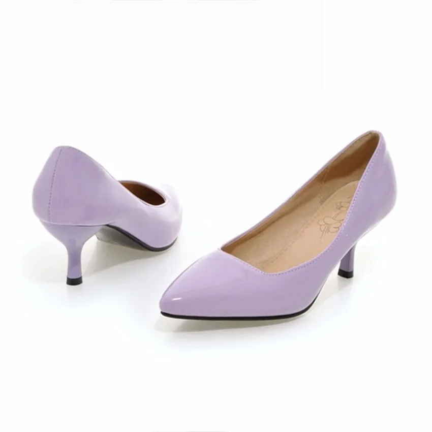 lavender kitten heel shoes