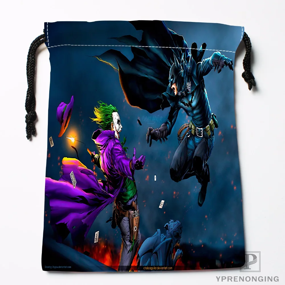 Пользовательские Бэтмен vs Joker мешки Drawstring печати Путешествия хранения мини-сумка Плавание Пеший Туризм игрушки мешок Размеры 18x22 см#180412-11-69