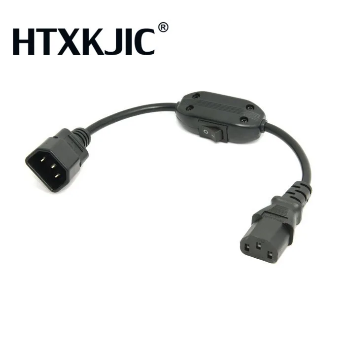 C14-C13 удлинитель IEC 320 C13 Female to C14 Male with10A ВКЛ./ВЫКЛ. Кабель адаптера питания Fr PDU UPS 1 шт.