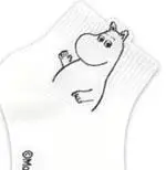 Белые носки Moomin Valley Pappa Mamma Snorkmaide Little My Cartoon Kawai, женские короткие носки - Цвет: moomin