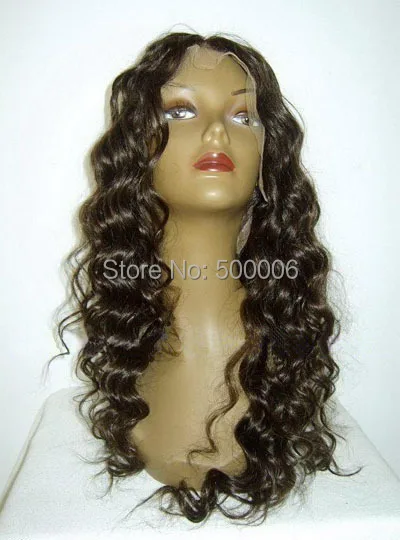 

6A Deep Wave Brazilian Hair Full Lace Wig 130% Virgin Brazilian Hair Lace Front Wig, Deep Curly Brazilian Human Hair Wigs