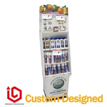 Skin care products paper display shelf