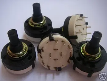 

2 Pole 5 Position PANEL PCB 5WAY ROTARY SWITCH 2P5T