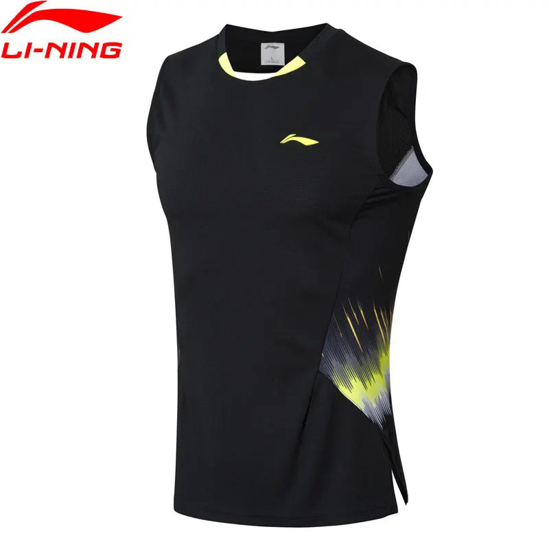 

Li-Ning Men's Badminton Competition Vest Comfort LiNing Breathable Sleeveless T-Shirts AVSN293 MBS073