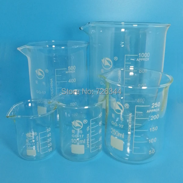 Gg 17 ガラスビーカーローフォルム 5 ピース セット 50 100 250 500 と 1000 ミリリットル Set Palette Set Up Motorcycle Bootsset Of Makeup Brushes Aliexpress