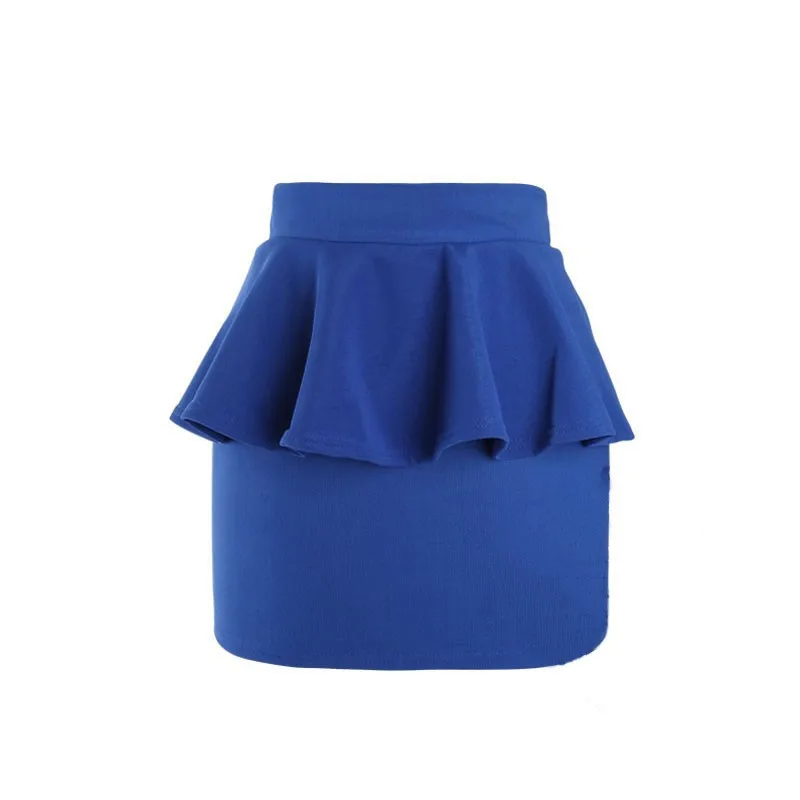 Офисная Женская юбка-карандаш с высокой талией; Повседневная мини-юбка для девочек; короткая плиссированная юбка черного и синего цвета; красивые пышные шорты