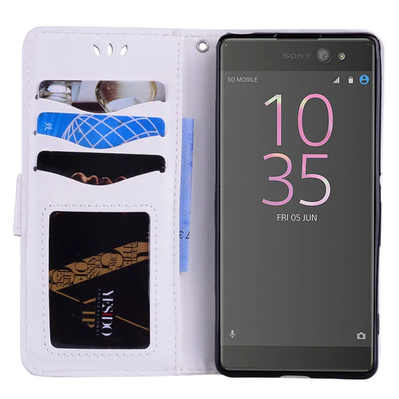 Мультфильм Единорог Флип PU кожа Чехлы-бумажники Coque СПС Sony Xperia X F5122 f5121/XA F3112 F3113/XZ f8331 телефона чехол