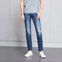 Джинсы мужские 2019 Весна Горячая средняя посадка модные прямые джинсы 4JB