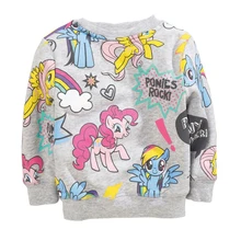 New 2016 Girls Hoodies Clothes Children’s Thick Sweatshirts Baby Cute Print Pattern Casual Kids Plus Cotton Hoodies Age 2-7Y