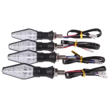 12V LED 4x Universal Motorcycle Turn Signal led blinkers flashing lights led flashers Indicators Light Arrow Lamp OEM