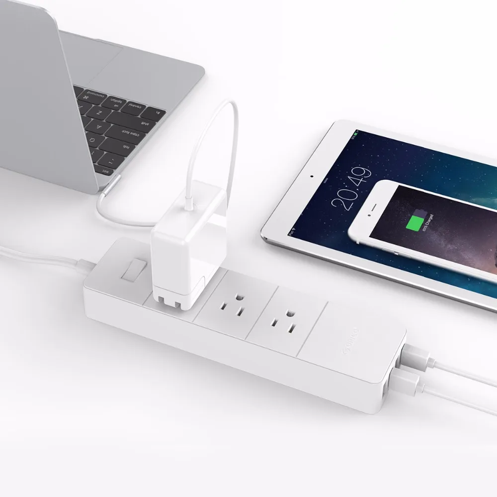 ORICO 4 USB Розетка с вилкой США защита от короткого замыкания огнестойкие материалы