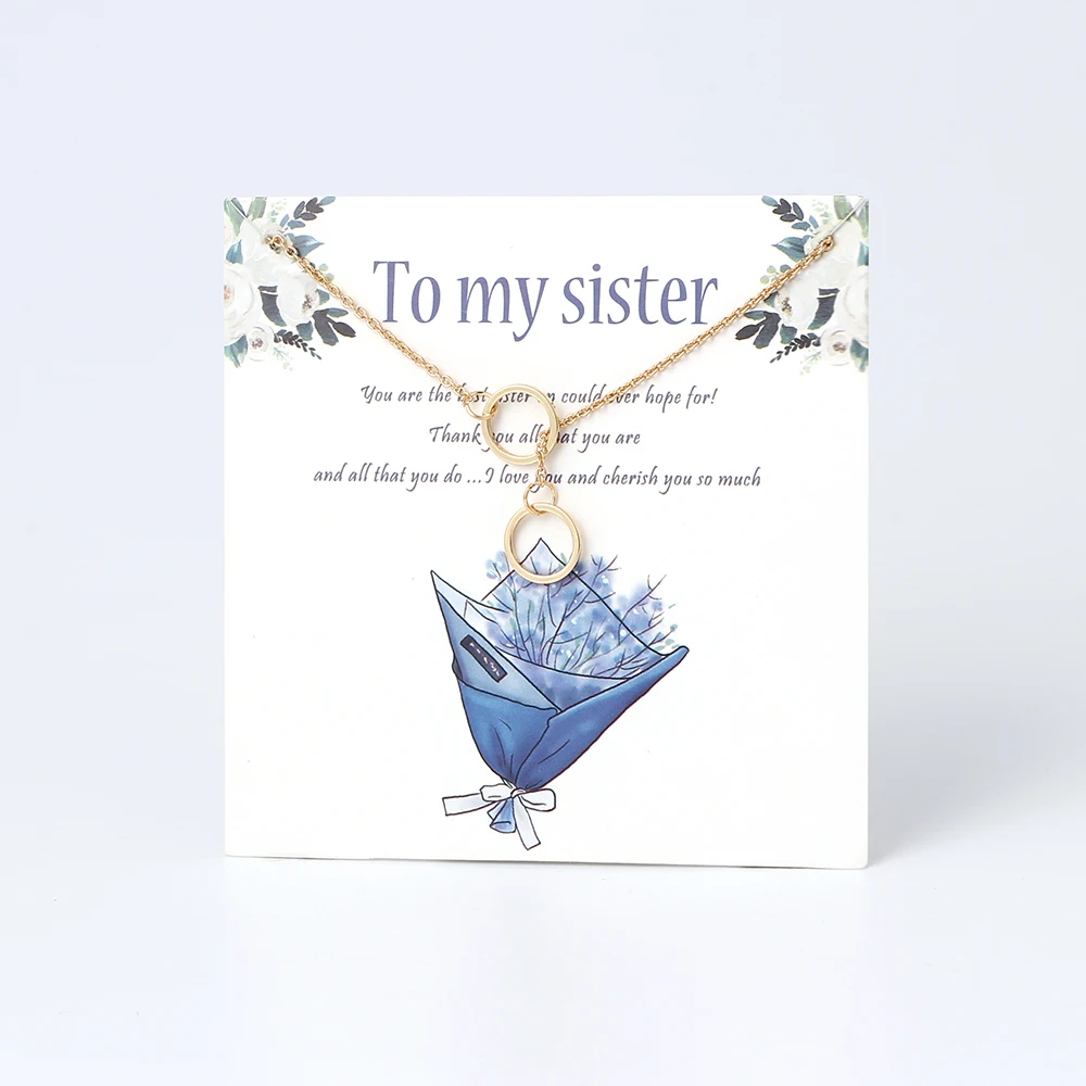 Сглаза, модное ожерелье с двумя сверчками, кулон для мамы, сестер, влюбленных, открытка с пожеланиями, ювелирное изделие, подарок на день рождения, CN263