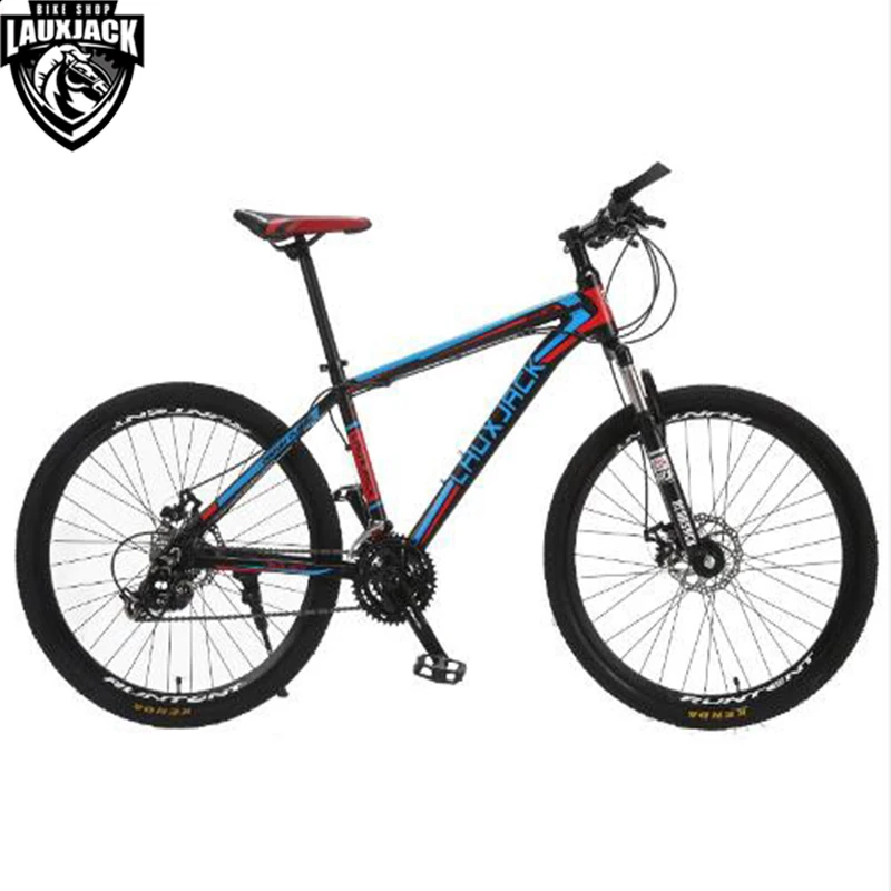 

LAUXJACK Mountain Bike Aluminium Frame 24 Speed Shimano Mechanic Brake 26" Wheel