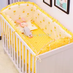 Милые Красочные Детские бамперы для новорожденных, Детские бамперы, детские постельные принадлежности для кроватки, защитная ограда