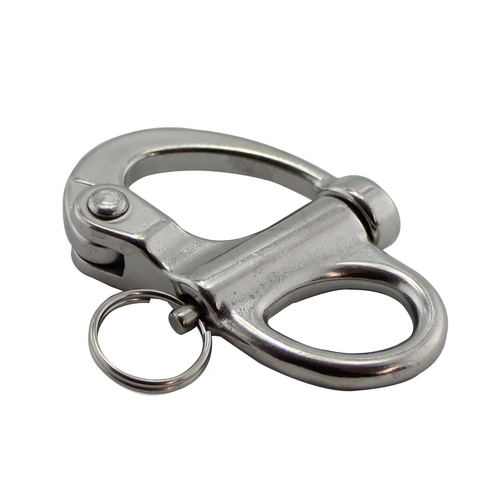 

50pieces per lot stainless steel 316 fixed snap shackle marine hardware, camera strap buckles,