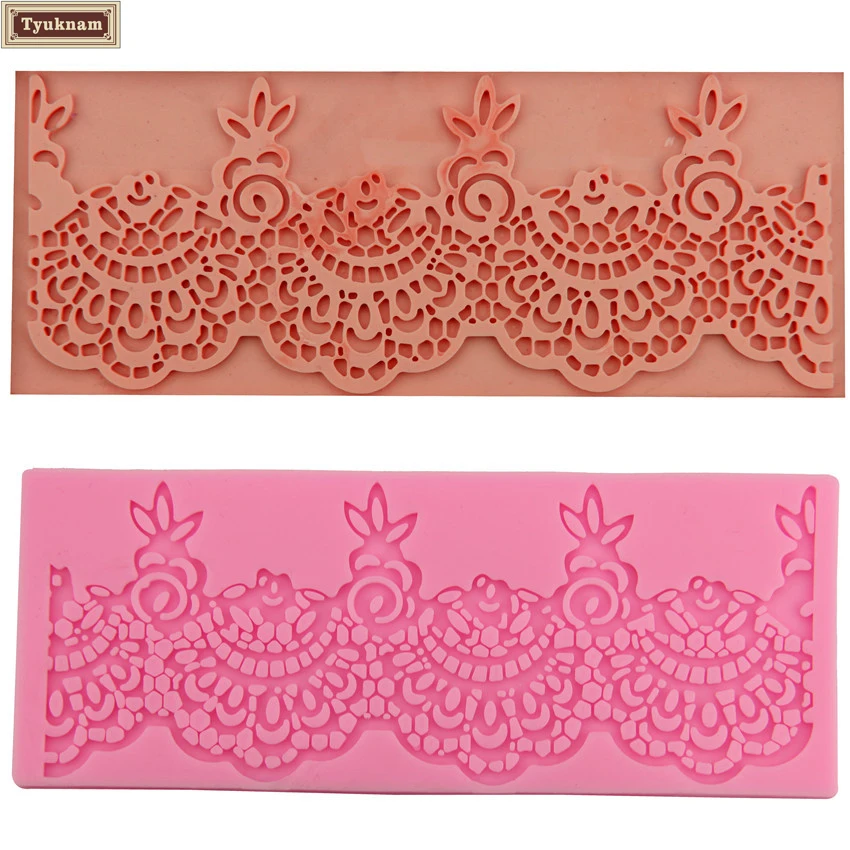 Lace Fondant Mold Embossing Lace Fondant Moulds Flowers Lace - New