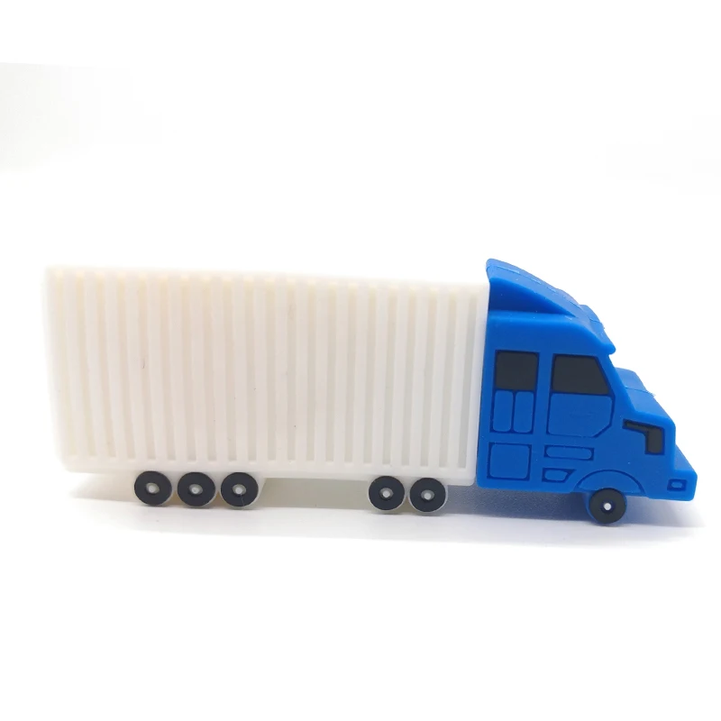 Cartoon truck pendrive usb flash drive 64gb 32gb 16gb 8gb 4gb memory stick real capacity u disk  pen drive gift  cle usb2.0